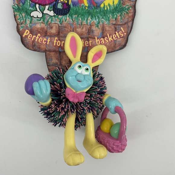 Vintage Easter Bunny Koosh Lings 1997 Oddzon Koosh Ball Toy New On Card 90s - Picture 2 of 7